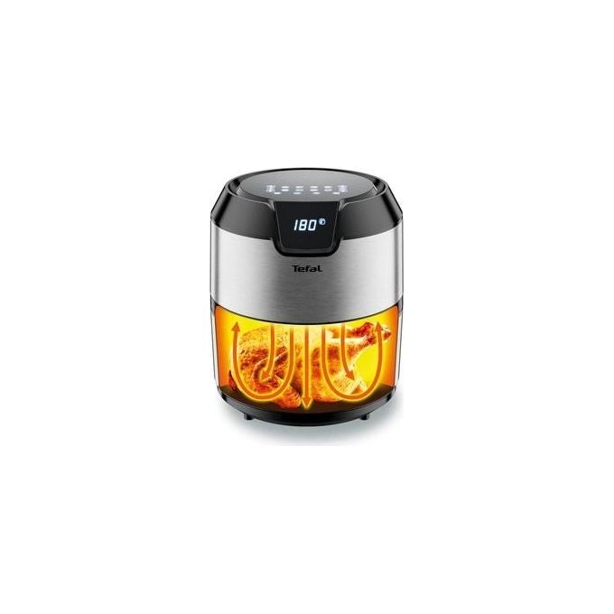 Tefal Easy Fry EY401D Singolo 4,2 L Indipendente 1500 W Friggitrice ad aria calda Nero, Acciaio inox