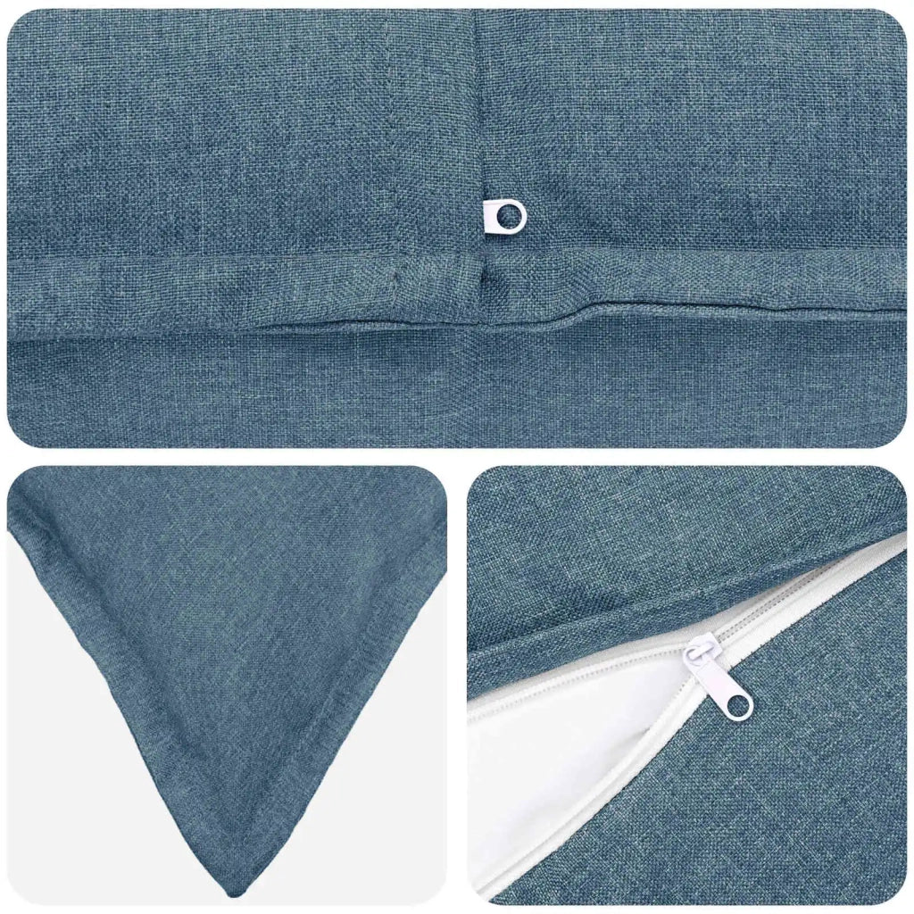 Cuscino con cuscino HOUTEN 6 pz Blu jeans Lino 934610