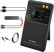 Puntalasapparaat per batterie 5000 mAh con rivestimento di nichel - contenitore per fili di ricambio - accumulatori autoalimentati - nero.