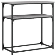 Tavolino Consolle | Tavolo d'Ingresso Grigio Sonoma 75x35,5x75 cm Legno Multistrato