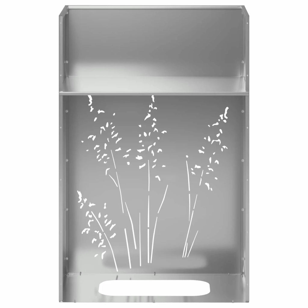 Vaso da giardino Argento 50 x 30 x 75 cm Acciaio zincato 8005788