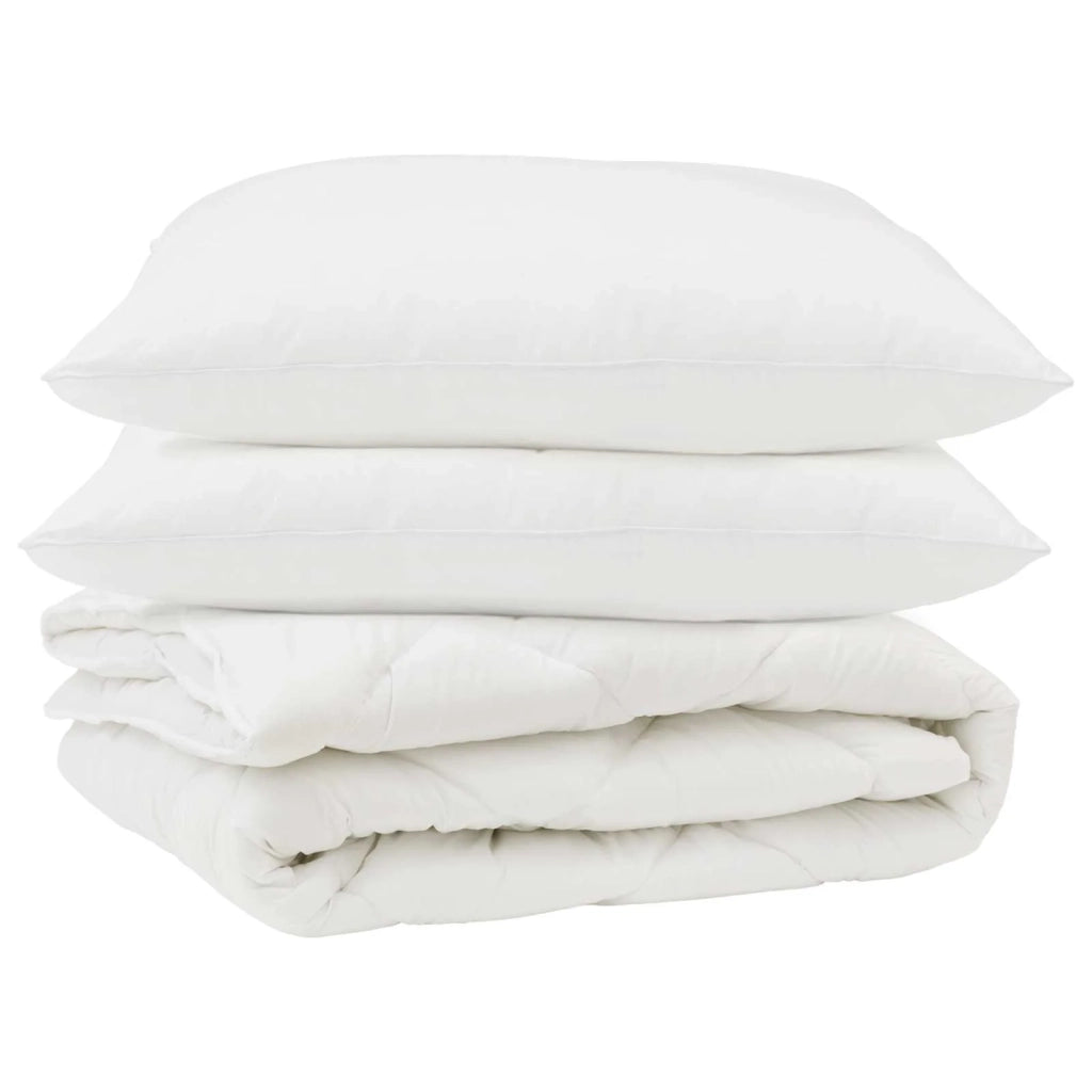 Piumone con cuscino 3 pcs Bianco Microfibra 3377548