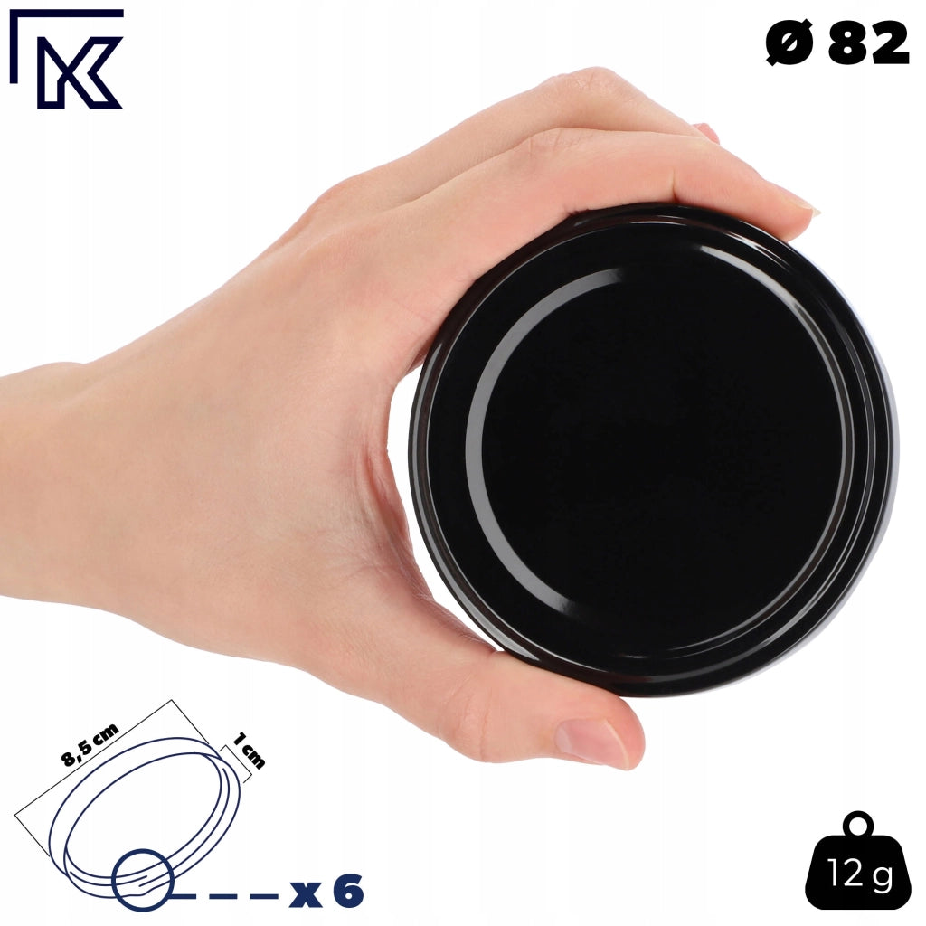 KADAX 50x Jar Caps Fi 82 Tappi per Barattoli Coperchi Conserva