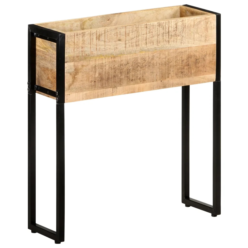Fioriera 60x20x68 cm in Legno di Mango Grezzo 321941