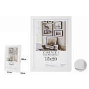 Trade Shop - Cornice Per Foto Fotografie Quadri Tele Poster Portafoto 15 X 20 Cm Bianca 63147 -