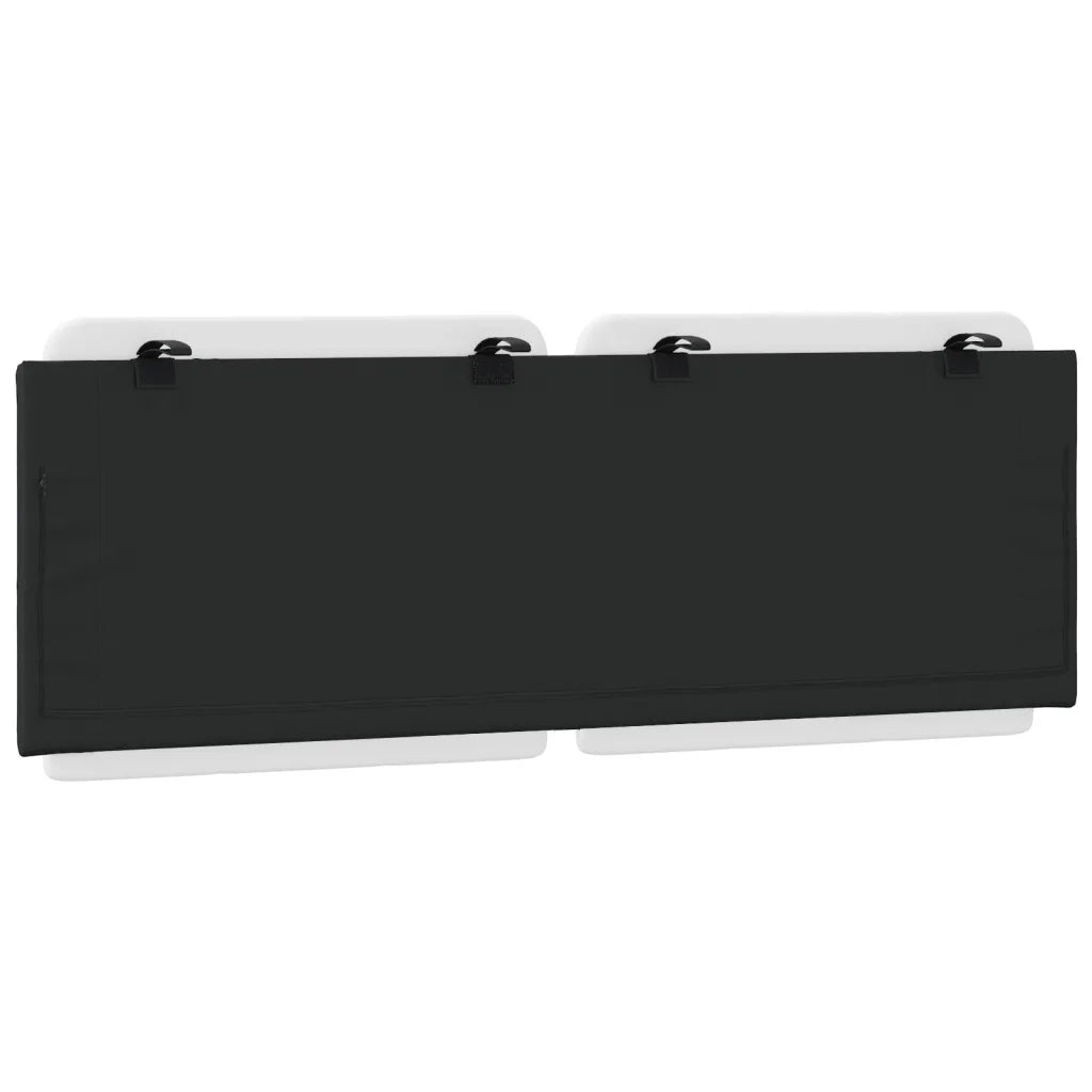 Cuscino Testiera Zadar Bianco e Nero 137 cm in Similpelle