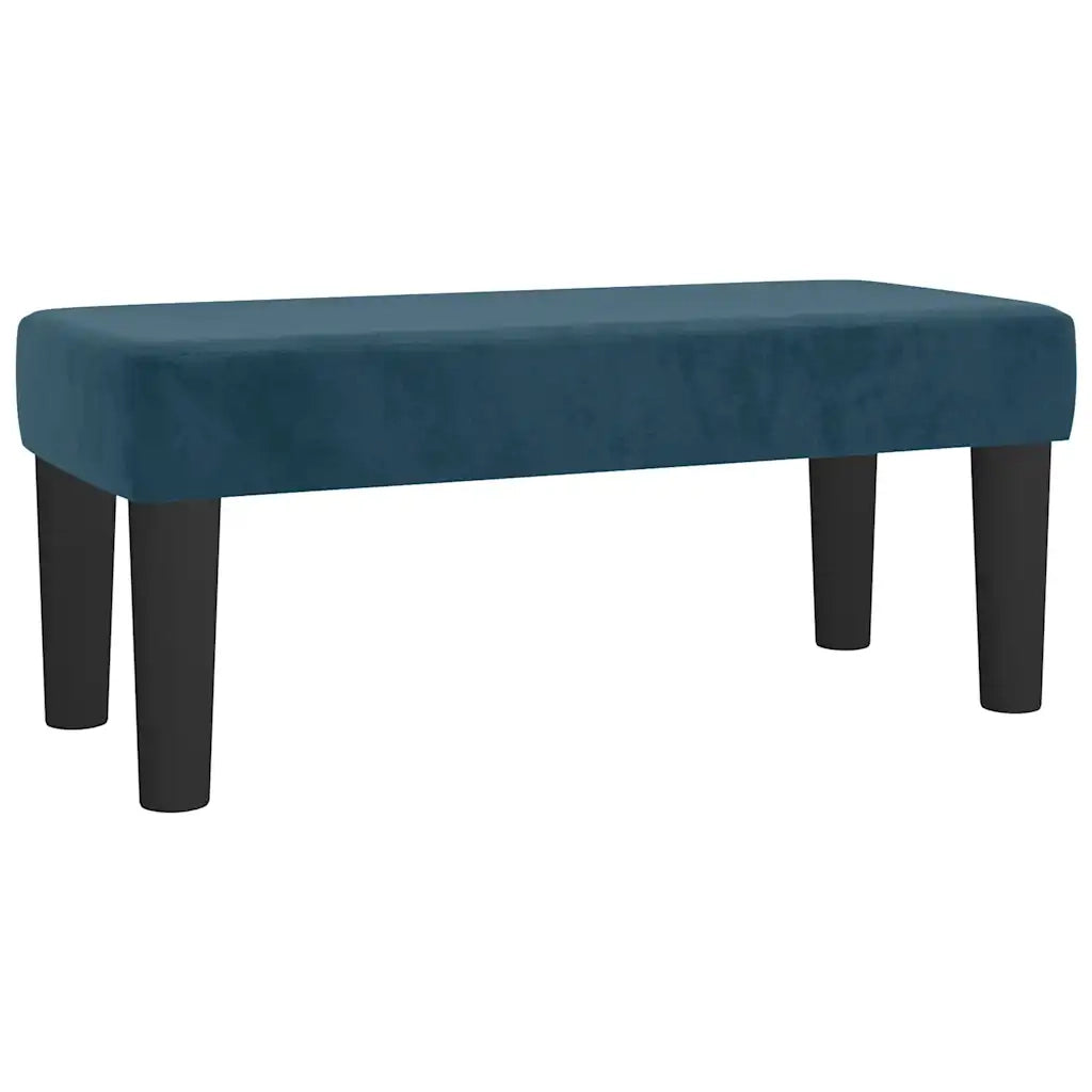 Giroletto a Molle con Materasso Blu Scuro 120x200 cm in Velluto 3137837