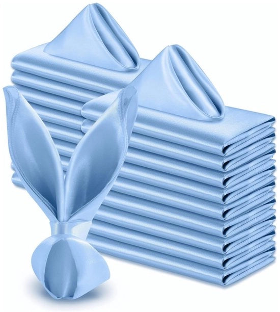 Serviette per ristoranti - confezione da 24, riciclabile, morbida e confortevole - adatta per tutti gli eventi, Blu, 30x30cm