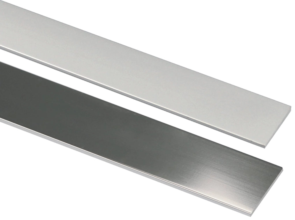 PROFILO PER RIVESTIMENTO PIATTO 20x2 mm - lucido - barra 2 mt 750/93 - 10 metrilineari- ARCANSAS