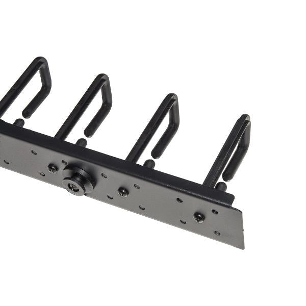 COPPIA PASSACAVI VERTICALI LINK LKORG1UV 1U CM ALTEZZA 86,5 NERO