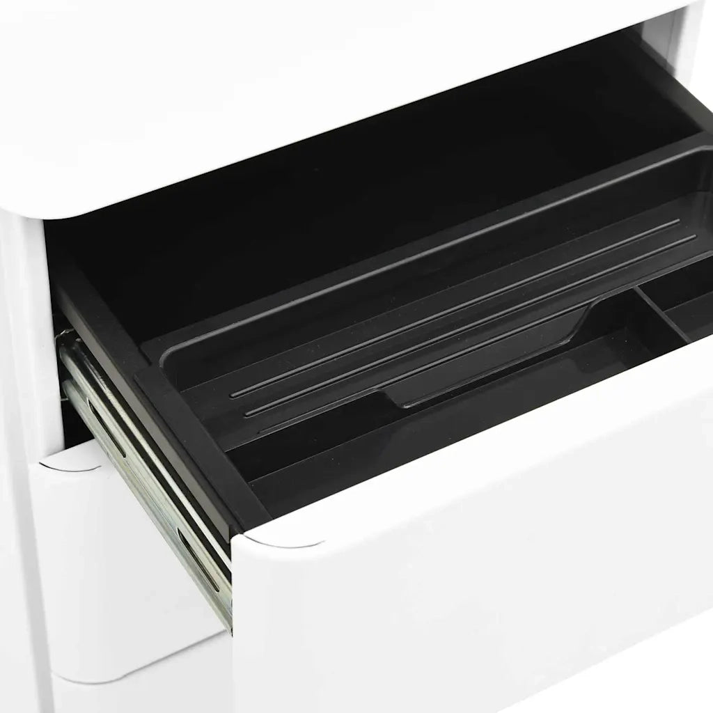 Schedario Mobile Bianco 30x45x59 cm in Acciaio CFW1345486