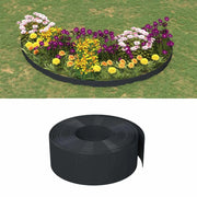 Bordatura per giardino 25 m 20 cm PE Nero 42036852