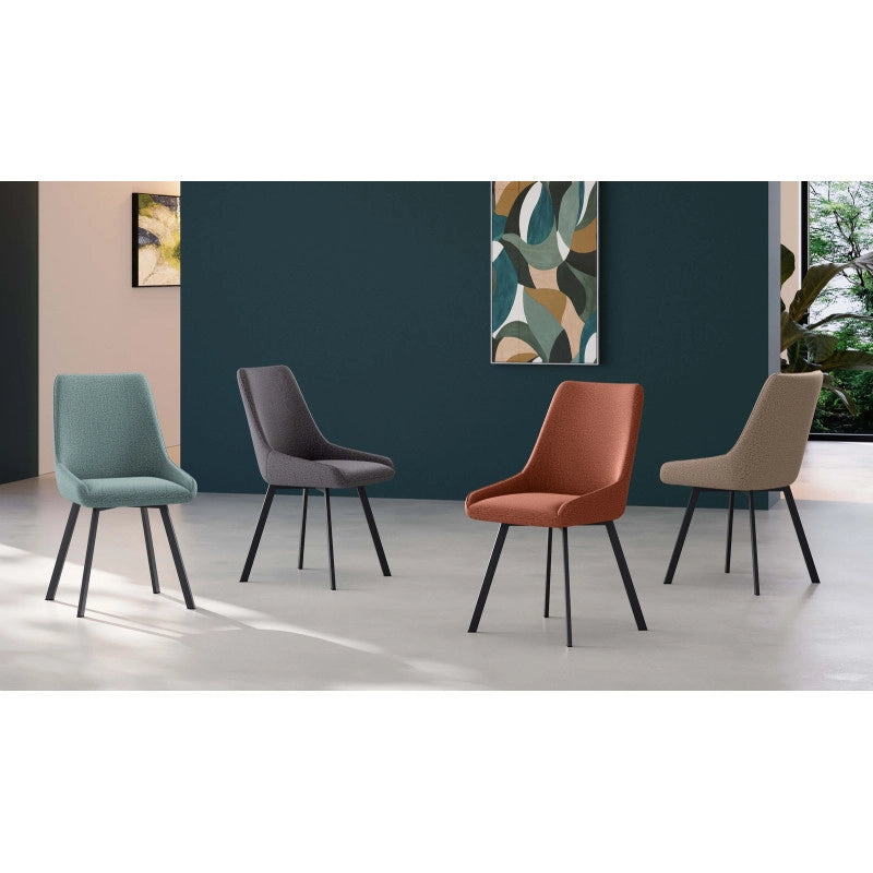 Sedia in Microfibra Fox 48cm X 60cm H 87cm Stones