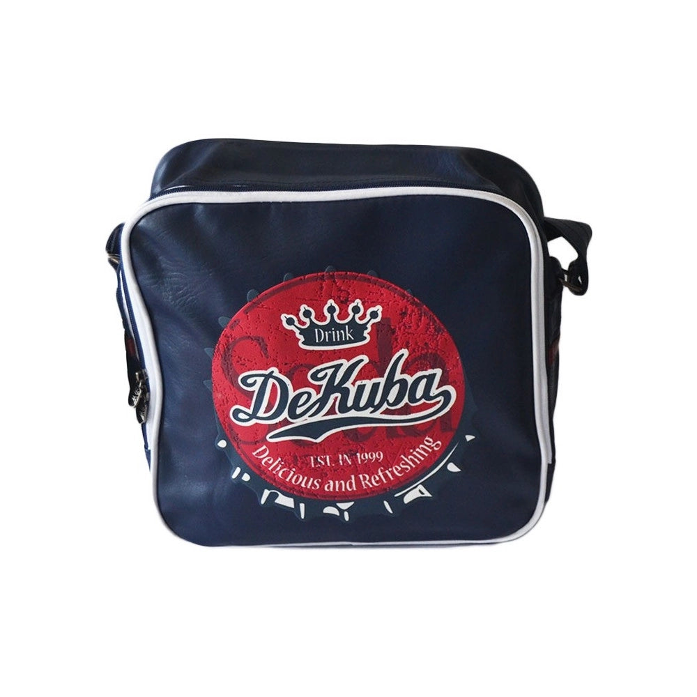 Trade Shop - Borsa Viaggio Scuola Ragazzi In Pelle Con Tracolla 30 X 34 Cm Colore Blu -