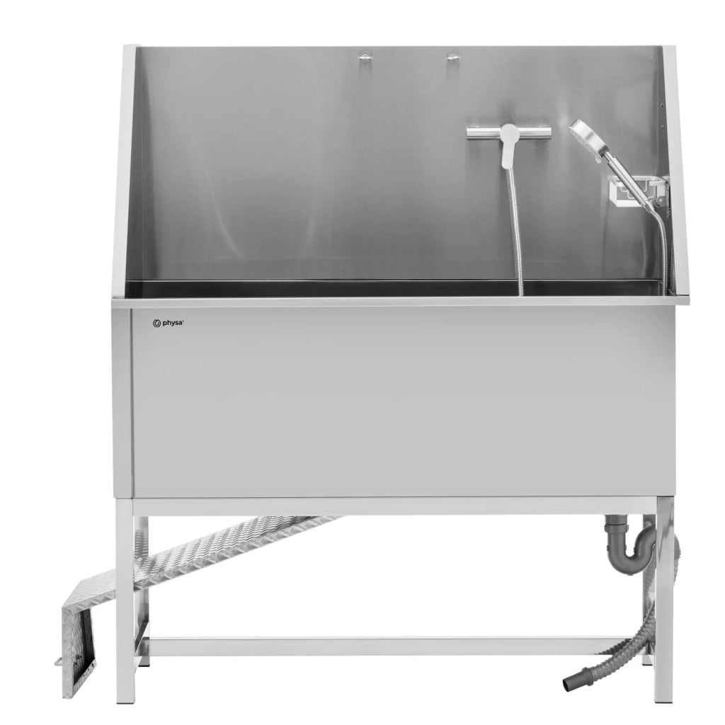 Vasca per toelettatura in acciaio inox per cani fino a 60 kg con rampa lega di alluminio rame acciaio inox 14_0008282