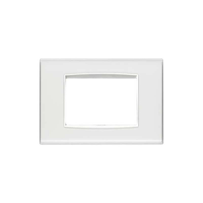 20653.B41 Placca Classic a 3 Moduli Reflex Ghiaccio Eikon