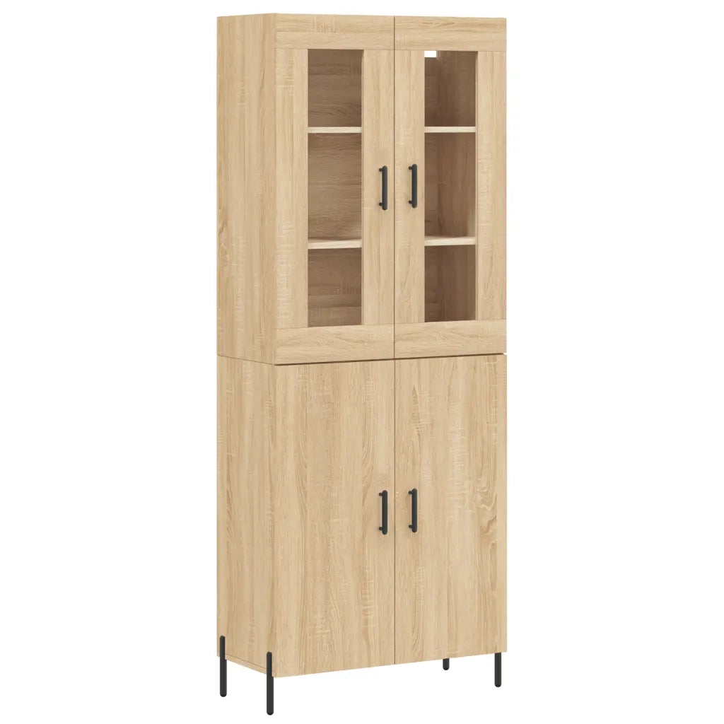Credenza Rovere Sonoma 69,5x34x180 cm in Legno Multistrato 3198220