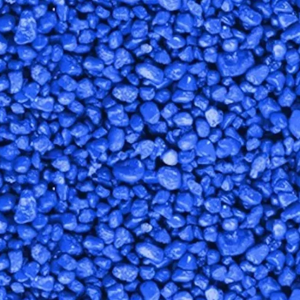 Aquael Decoris Gravel 2-3mm 1Kg - Ghiaia decorativa per acqua dolce-Vari colori Colore: Blu