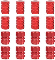 Accessori per gomme 16 pezzi - Coppe di ventilazione per auto - in gomma/aluminium - a 5 punte/serraggio - resistenti alla corrosione - protezione contro la polvere