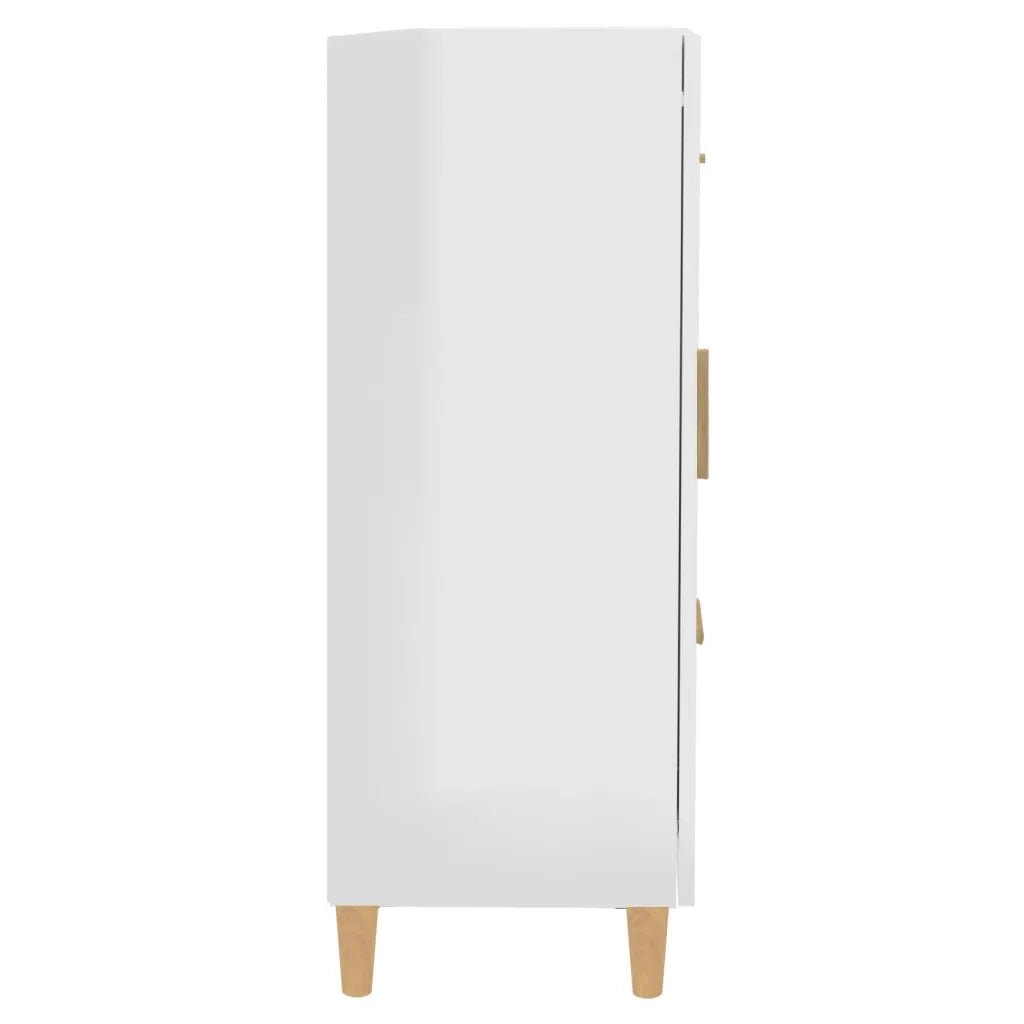 Credenza 69,5x34x90 cm in Legno Multistrato Bianco Lucido 812228