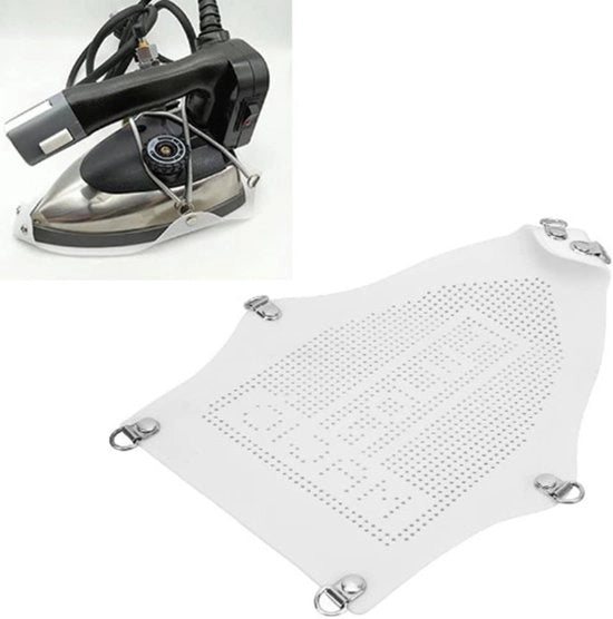 Accessorio per ferro da stiro - Protezione antiaderente in alluminio - Ideale per abbigliamento - Protezione contro macchie - Striscia di protezione in acciaio - Non-stick.