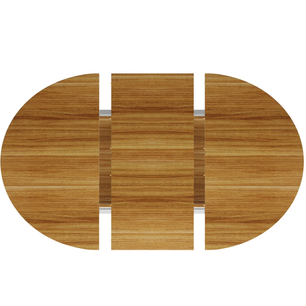 Tavolo da pranzo allungabile 118(158)x118x76.8 cm; MDF e metallo marrone