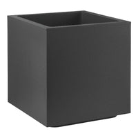 Vaso fioriera QUADRATO CUBO MATHERIA in plastica CON RUOTE 30CM VECA vari colori Color: ANTRACITE