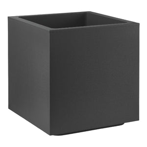 Vaso fioriera QUADRATO CUBO MATHERIA in plastica CON RUOTE 30CM VECA vari colori Color: ANTRACITE