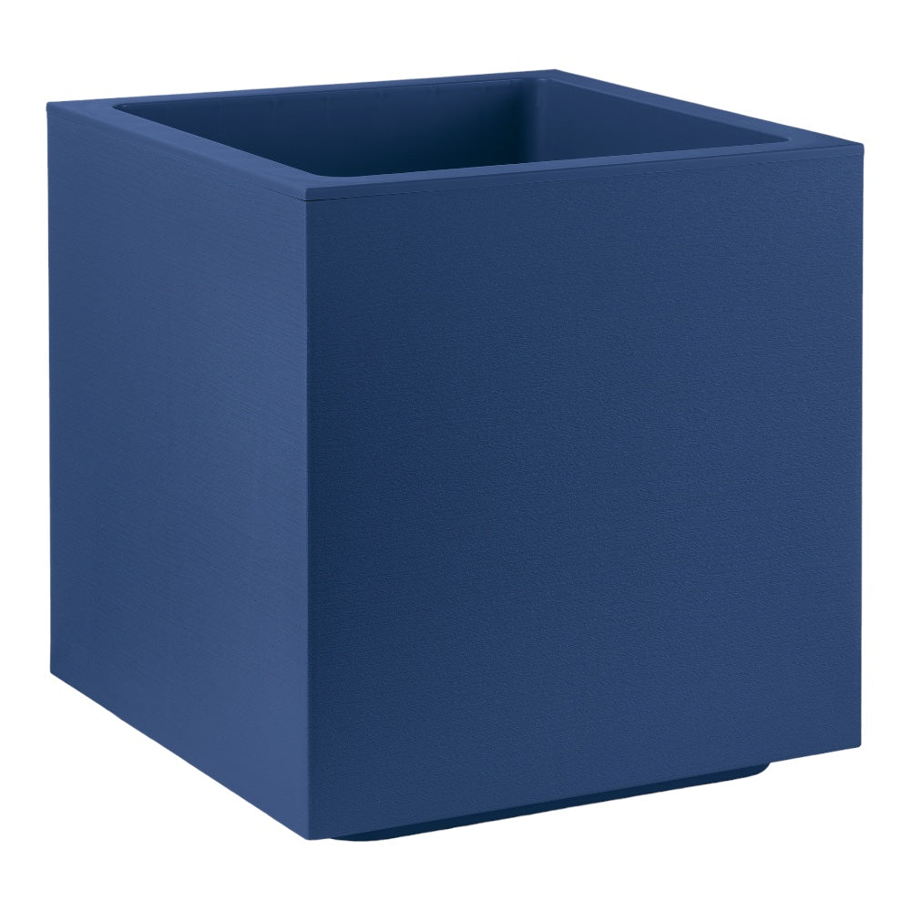 Vaso fioriera QUADRATO CUBO MATHERIA in plastica CON RUOTE 30CM VECA vari colori Color: DEEP BLUE