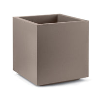 Vaso fioriera QUADRATO CUBO MATHERIA in plastica CON RUOTE 30CM VECA vari colori Color: AVANA