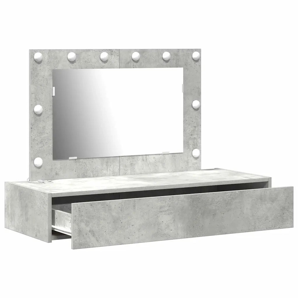 Tavolo da Trucco Grigio 100 x 40 x 70 cm Legno multistrato 865238