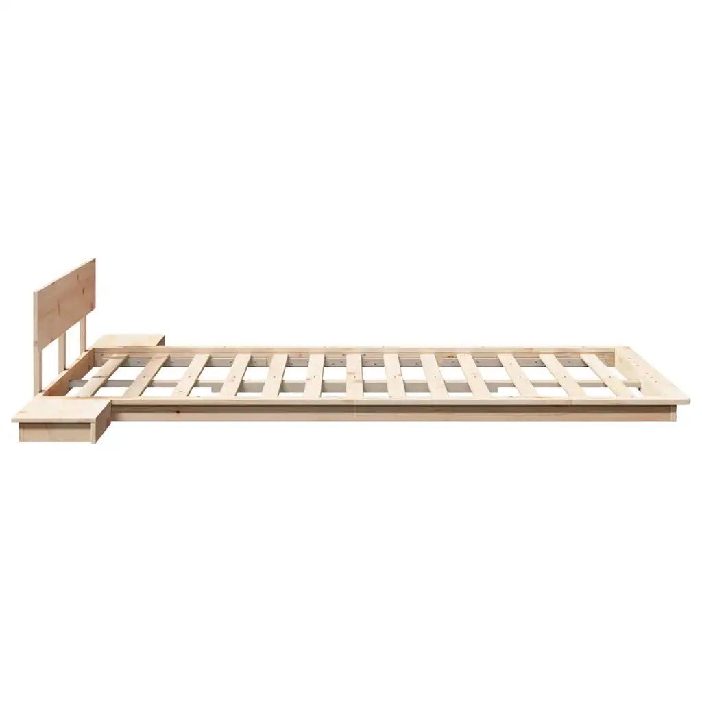 Struttura del letto Marrone 120 x 190 cm legno
