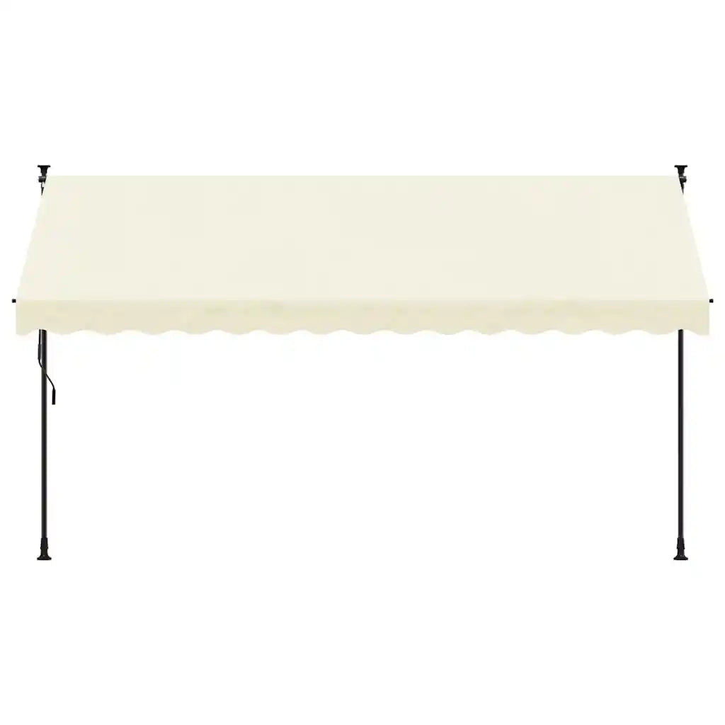 Tendada Sole Retrattile Crema 350x150 cm in Tessuto e Acciaiocod mxl 91449