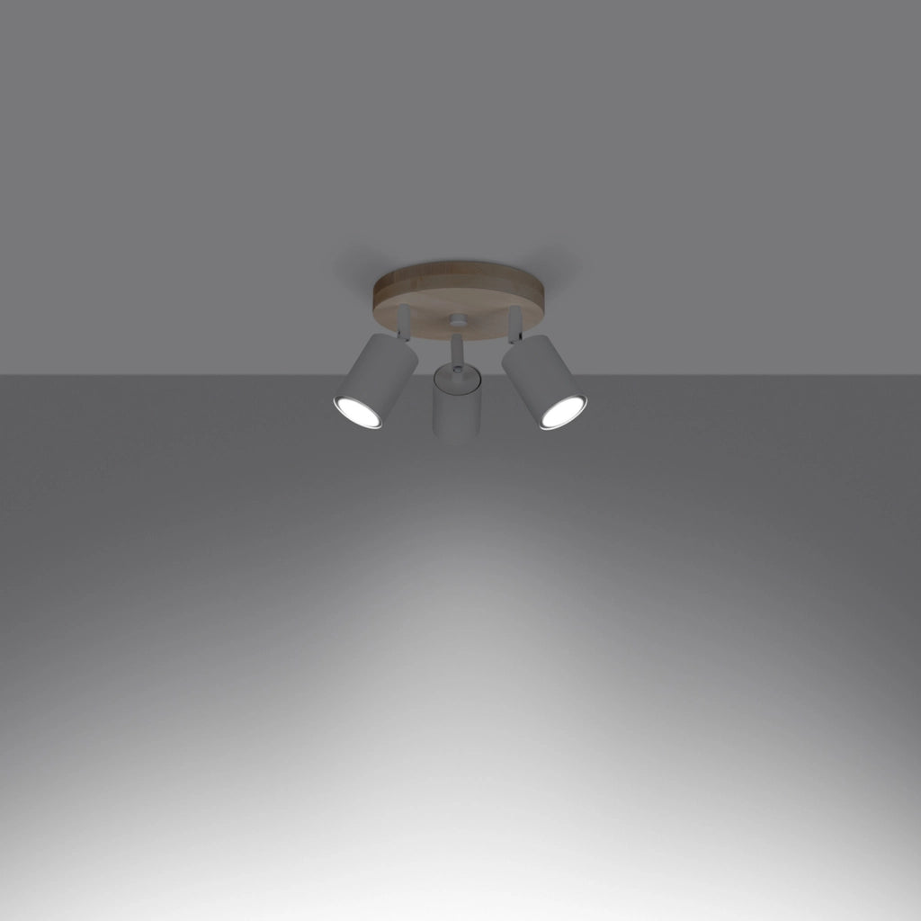 Plafoniera spot tubi 3 luci bianca GU10 Pure Lume JUNGLO