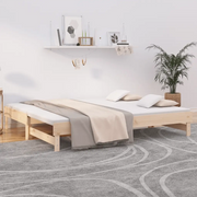 Dormeuse Estraibile 2x(80x200) cm in Legno Massello di Pino 823384