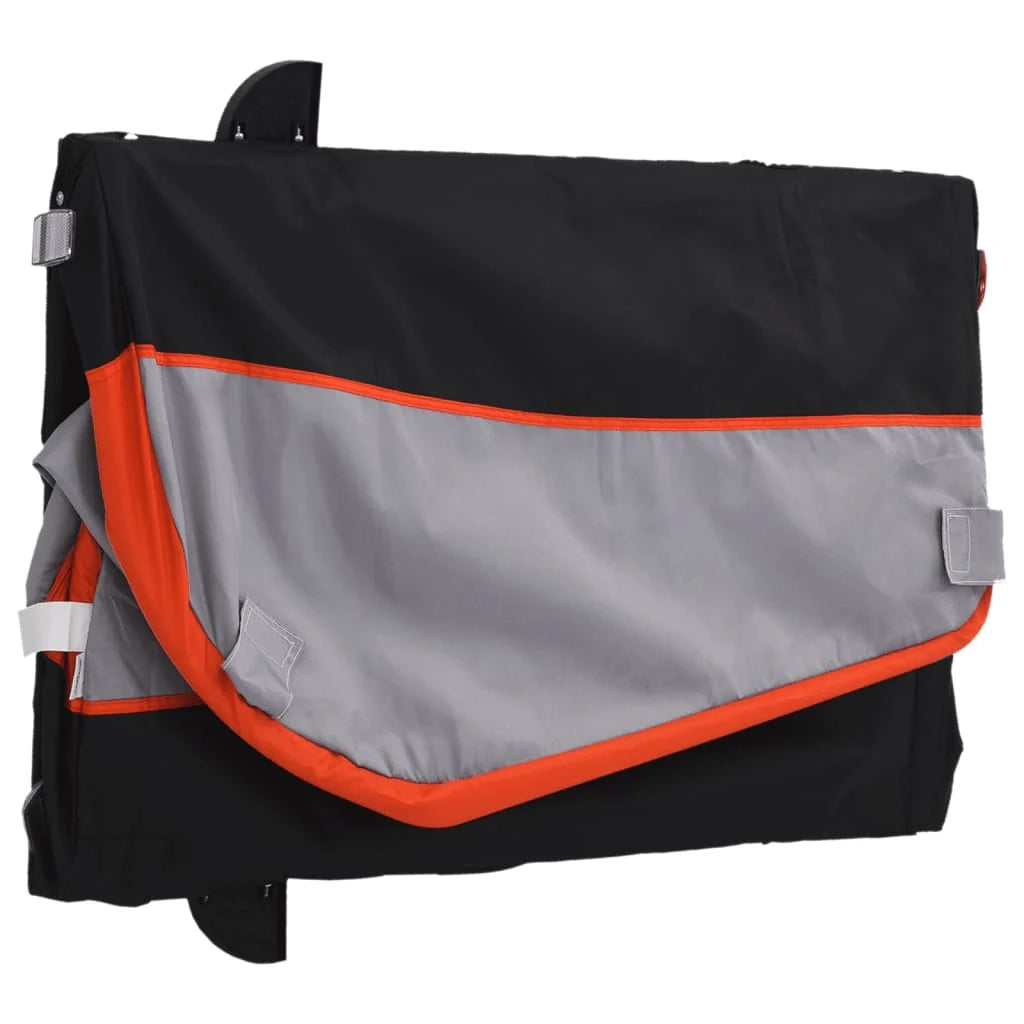 Rimorchio per trasporto biciclette capacità 45 kg ferro arancione 02_0044163