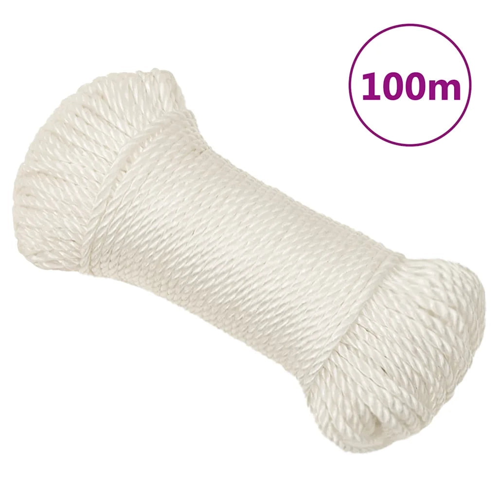 Corda da Lavoro Bianca 8 mm 100 m in Polipropilene 153047