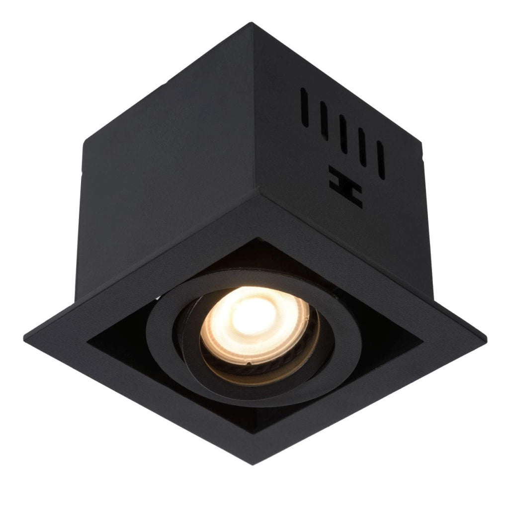 Faretto soffitto Lucide Chimney GU10 50W nero quadrato