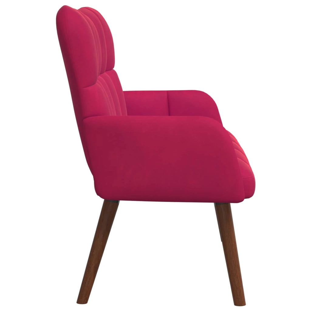 Sofa a Due Posti Rosso vino 115 x 61 x 87 cm Velluto