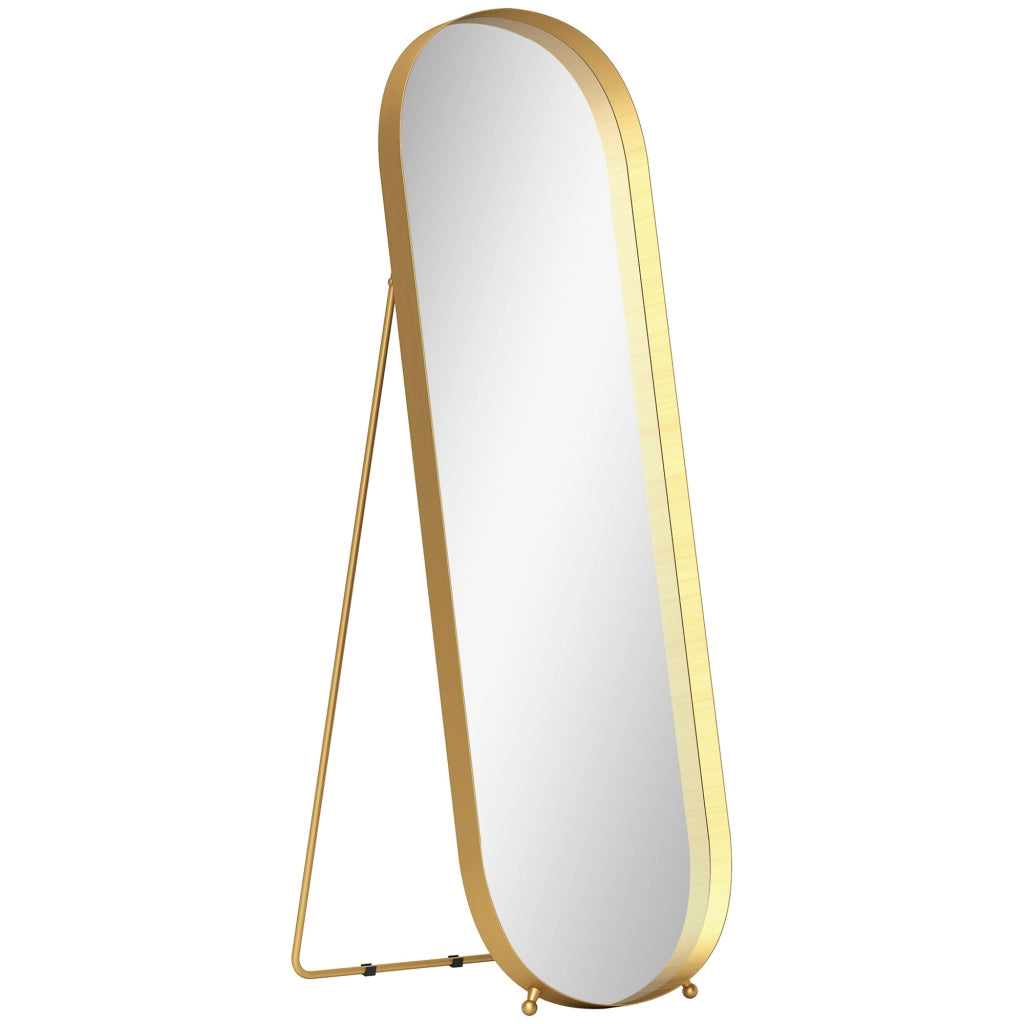Specchio a Pieno Corpo con Cornice Metallo ¨C zephmum ¨C 160x50 cm Cornice Oro