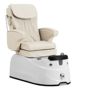Poltrona pedicure elettrica con pediluvio illuminato e funzione massaggio 105 watt 150 kg bianco crema 14_0009023