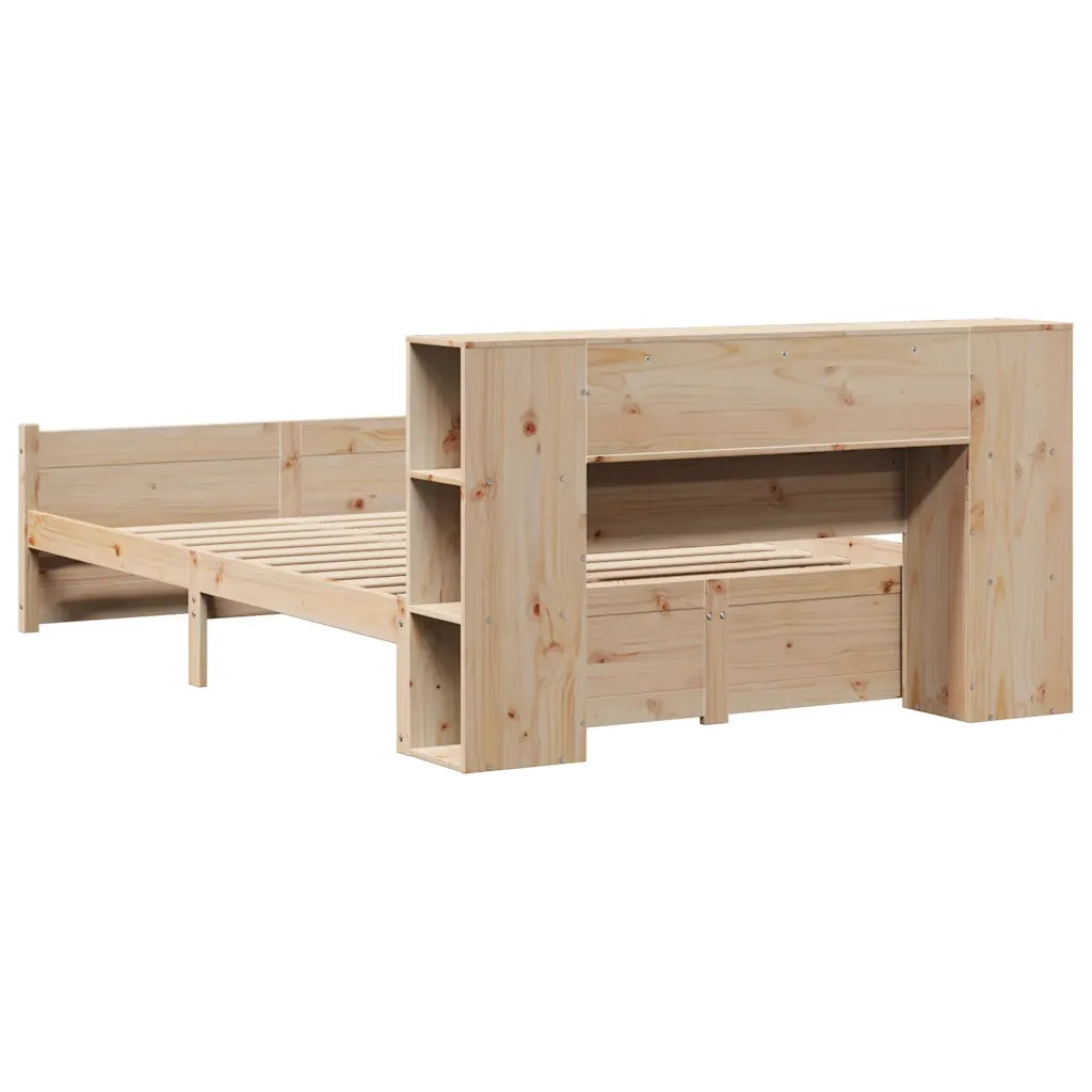 vidaXL Letto Libreria senza Materasso 140x200 cm in Legno di Pino