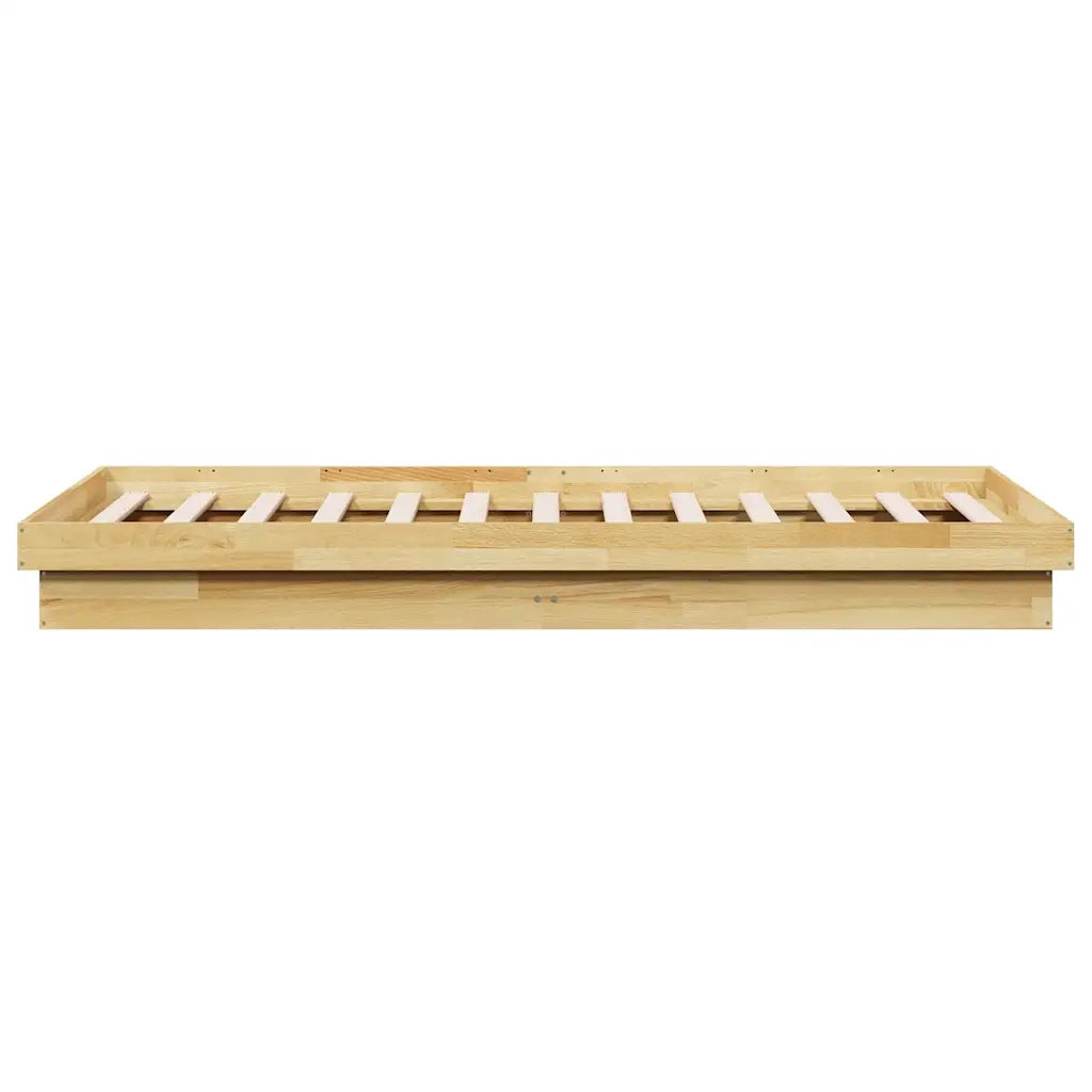 Struttura Letto Senza Materasso 100x200 cm in Legno di Rovere 851967