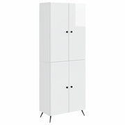 Set di armadi 2 pcs Bianco Lucido Legno ingegnerizzato 3416866