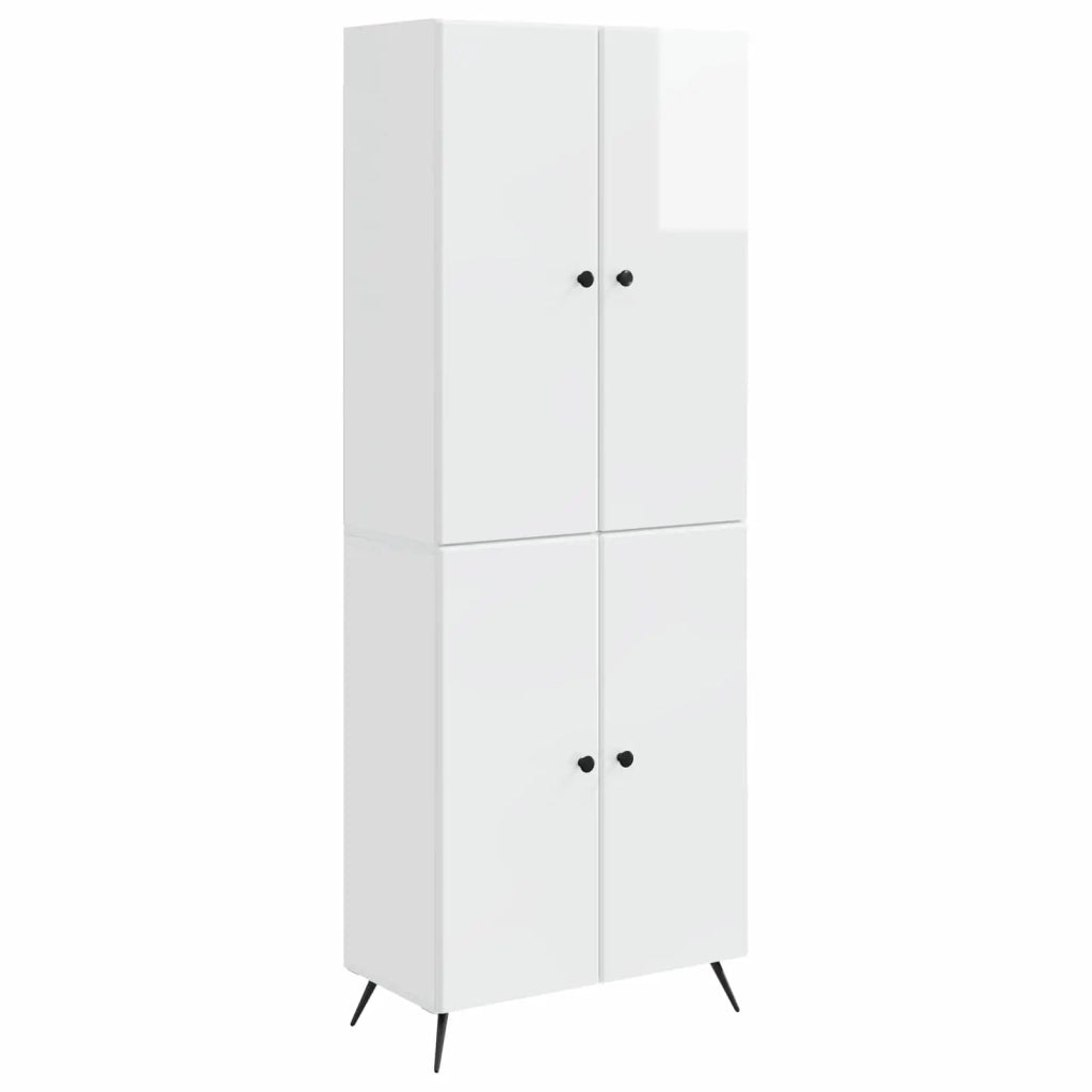 Set di armadi 2 pcs Bianco Lucido Legno ingegnerizzato 3416866