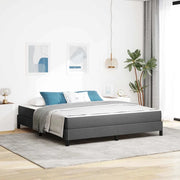 Letto a molle con materasso Grigio scuro 180 x 200 cm Tessuto 3398508
