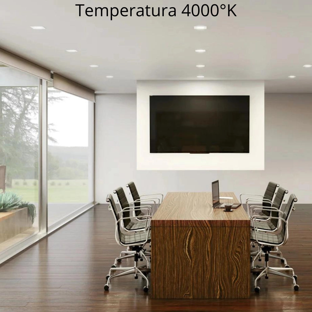 Plafoniera led slim tonda optonica 2587 30w con cct regolabile