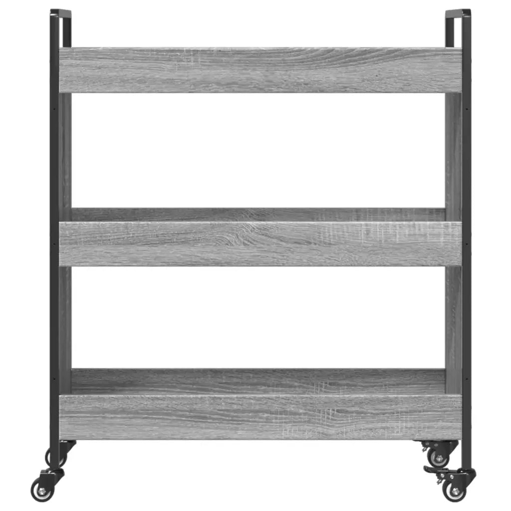 Carrello da Cucina Grigio Sonoma 70x30x82 cm Legno Multistrato CFW7933819