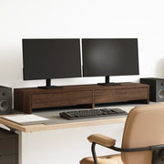 Supporto Monitor con Cassetti Marrone 100x27x15cm in Truciolato 854676
