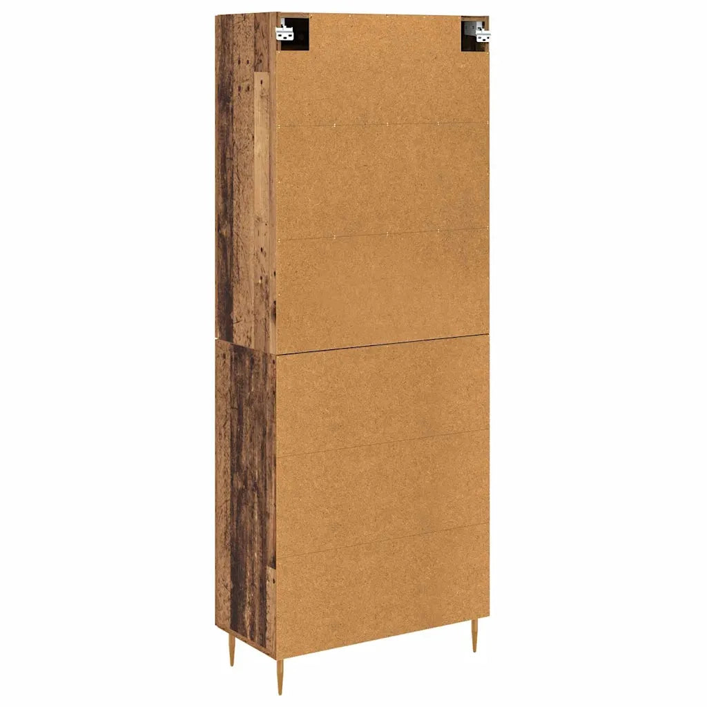 Credenza | Madia | Buffet da pranzo | Armadio da pranzo Legno vecchio 69,5 x 34 x 180 cm Legno multistrato
